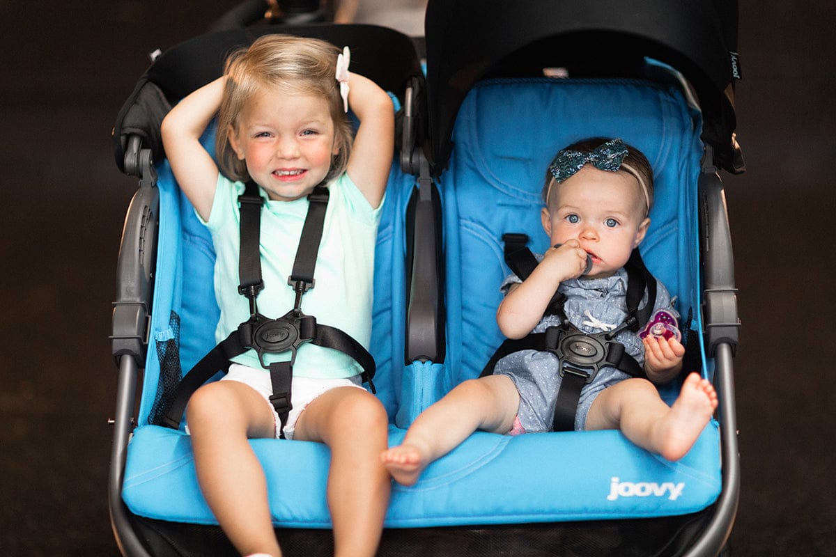 Joovy Zoom X2 Lightweight Jogging Side by Side Double Stroller - Glacier