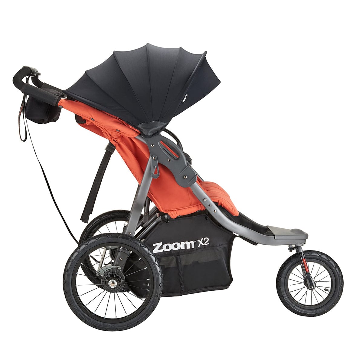 Joovy Zoom X2 Lightweight Jogging Side by Side Double Stroller - Paprika - 8268-J