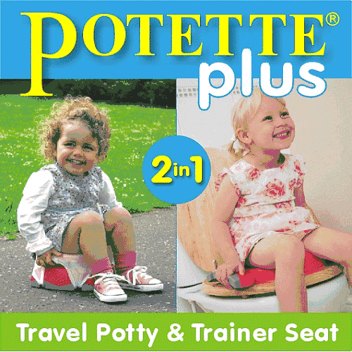 Kalencom Potette Plus 2 in 1 On The Go Potty in Pink