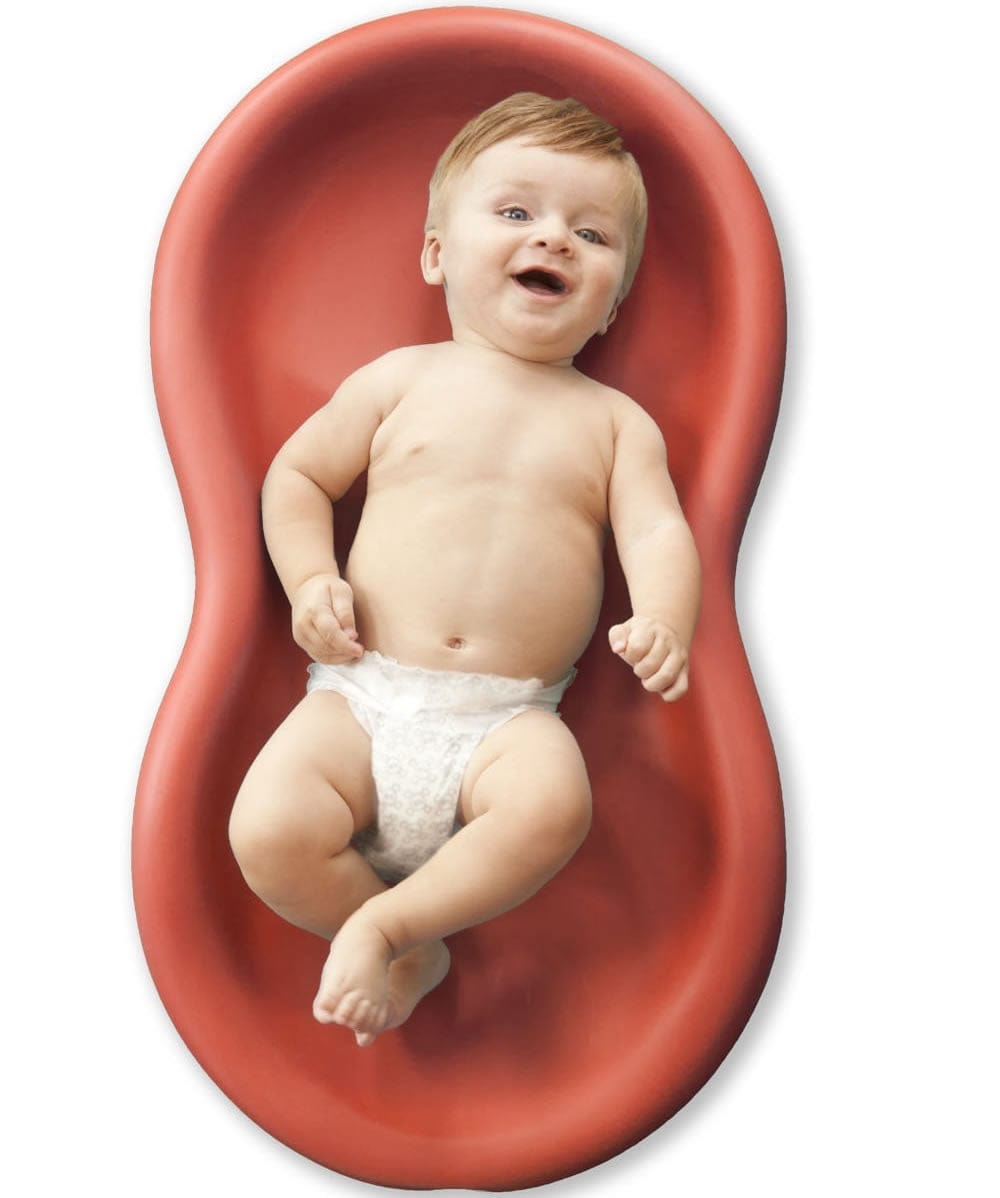 Keekaroo Peanut Diaper Changer - Cherry