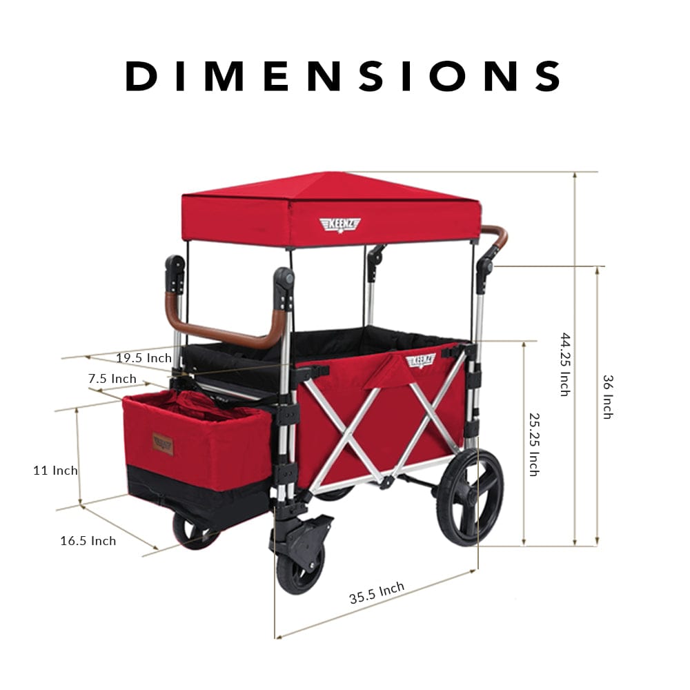 Keenz 7S Stroller Wagon - Red