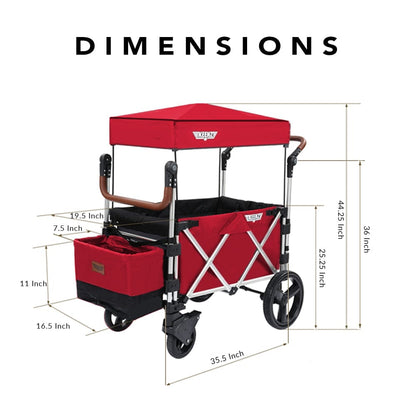 Keenz 7S Stroller Wagon - Red