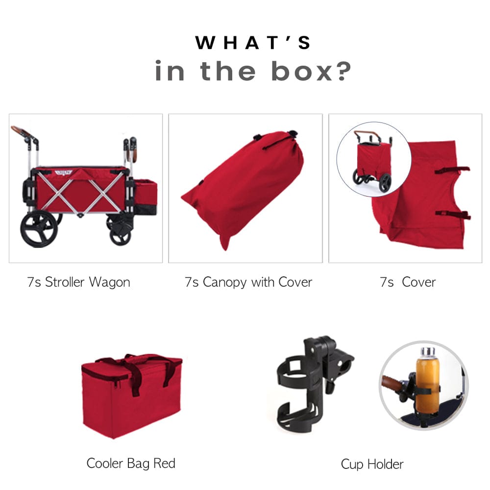 Keenz 7S Stroller Wagon - Red