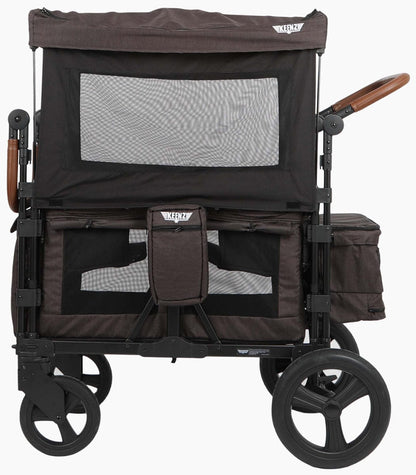 Keenz XC Luxury Comfort (2 Seater) Stroller Wagon - Charcoal Black