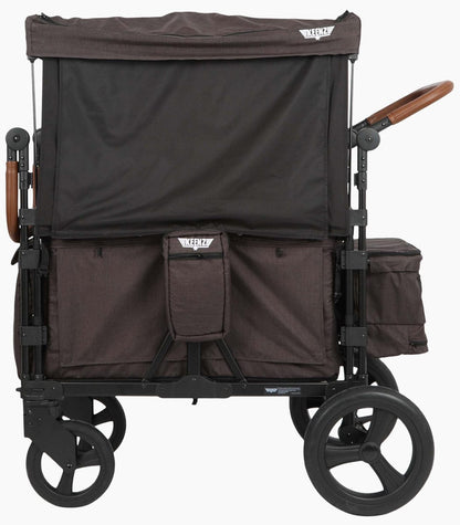 Keenz XC Luxury Comfort (2 Seater) Stroller Wagon - Charcoal Black