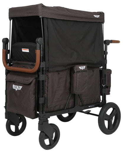 Keenz XC+ Luxury Comfort (4 Seater) Stroller Wagon - Charcoal Black