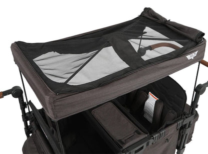 Keenz XC+ Luxury Comfort (4 Seater) Stroller Wagon - Charcoal Black