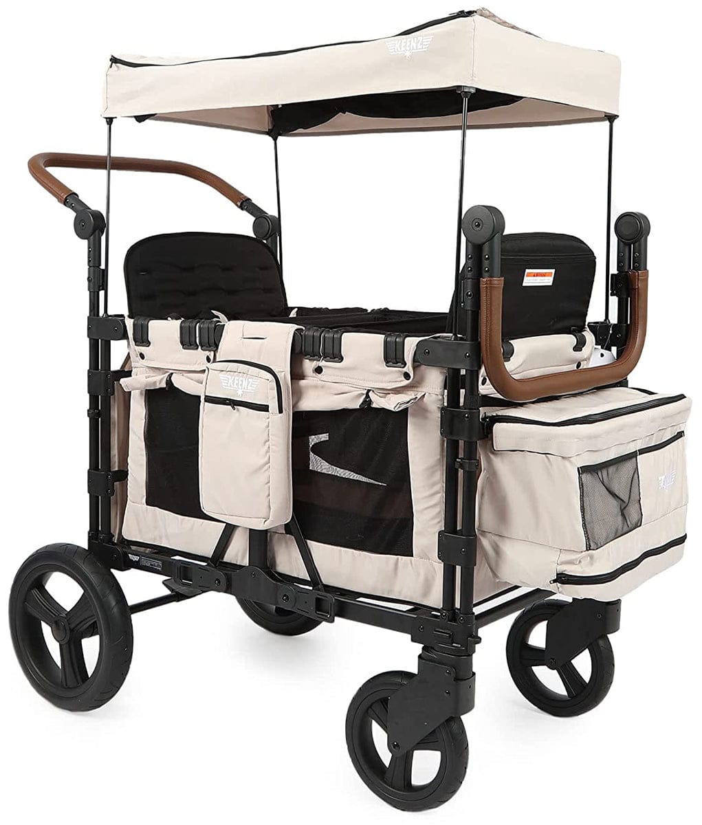 Keenz XC+ Luxury Comfort (4 Seater) Stroller Wagon - Cream - KEENZ-XC-PLUS-CREAM