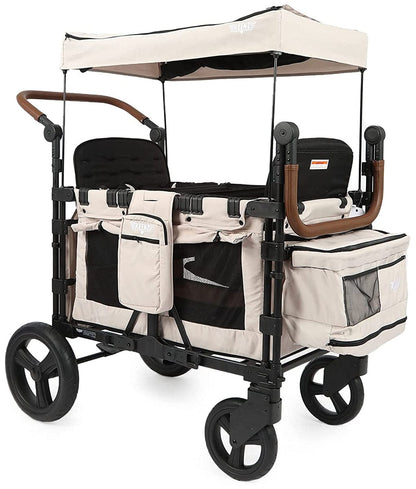Keenz XC+ Luxury Comfort (4 Seater) Stroller Wagon - Cream - KEENZ-XC-PLUS-CREAM