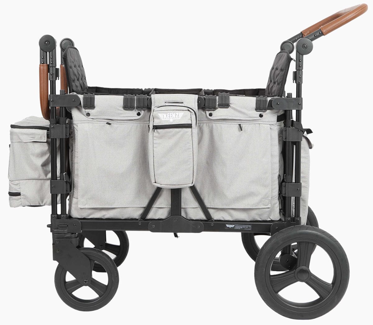 Keenz XC+ Luxury Comfort (4 Seater) Stroller Wagon - Smoke - KEENZ-XC-PLUS-SMOKE