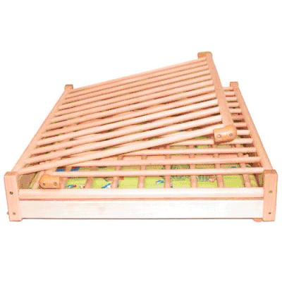 Kettler 4 Sided Foldable Wooden Playpen with Beige Deck