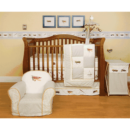 KidsLine Antique Toy 6 Piece Crib Bedding Set - 5701BEDS