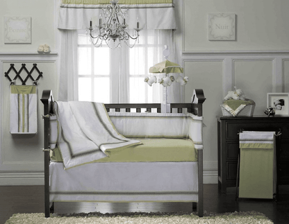 KidsLine Hotel Green 8-Piece Crib Set - 7111BED8