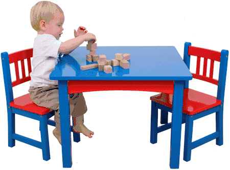 KidKraft Edmonton Primary Table & Chair Set - 20602