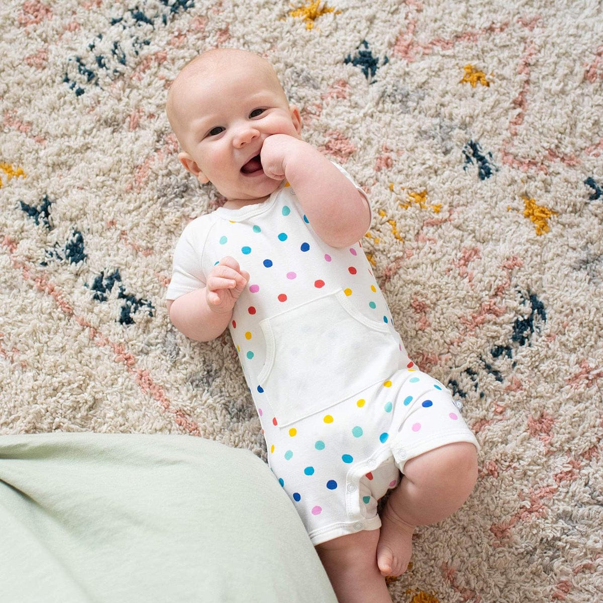 Kyte Baby Printed Short All - Polka Dots (3-6 months)