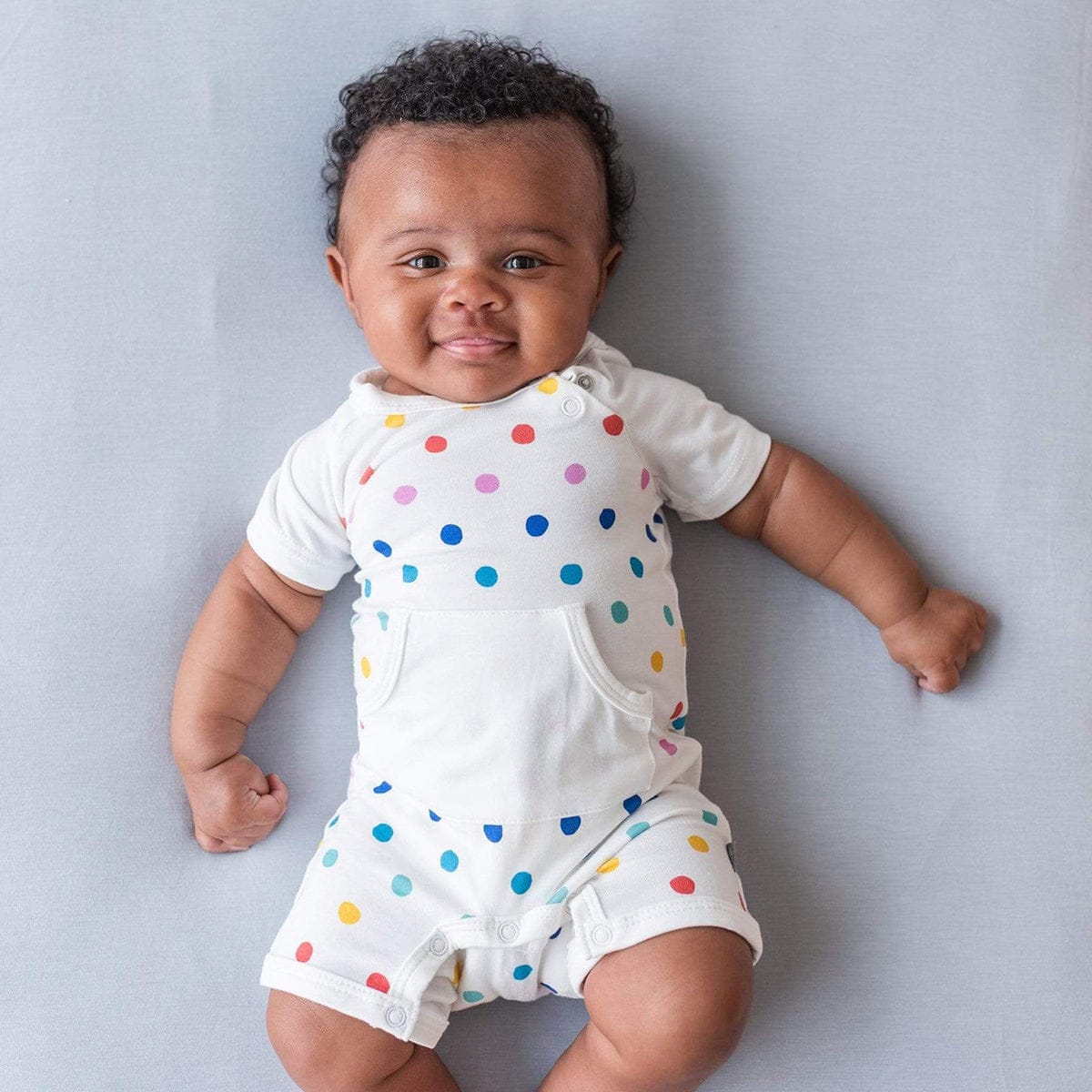 Kyte Baby Printed Short All - Polka Dots (3-6 months)