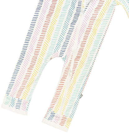 Kyte Baby Printed Zippered Romper - Herringbone (6-12 months) - HB1910SP21-3