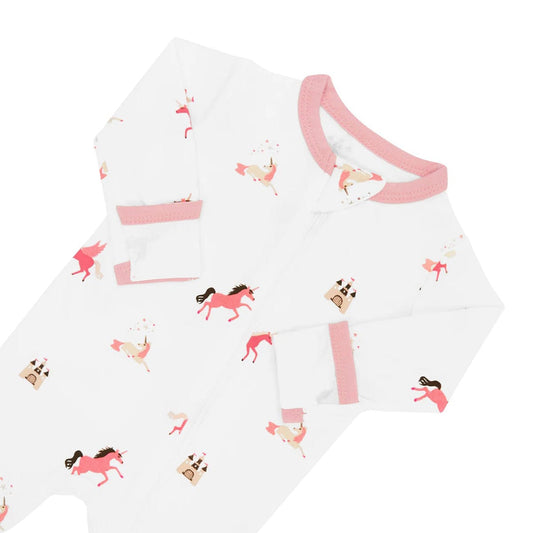 Kyte Baby Zippered Footie - Unicorn (Newborn)