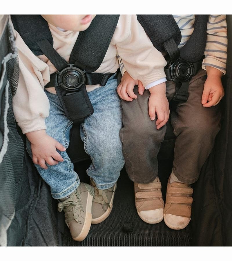 Larktale Caravan (3 Seater) Stroller Wagon Complete Bundle - Byron Black / Clovelly Yellow - 3SEAT-LK50007-LK50506