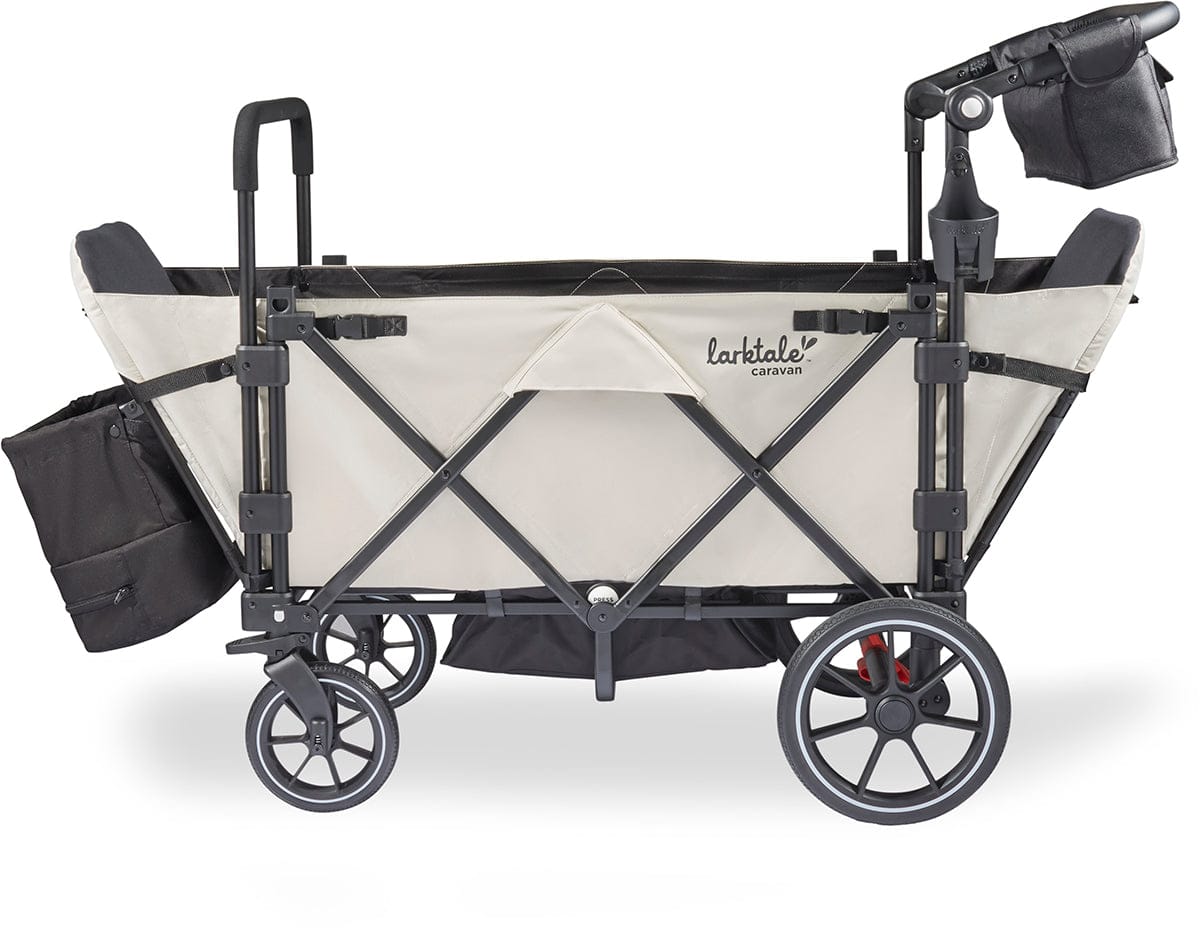 Larktale Caravan Quad (4 Seater) Stroller Wagon - Newport Taupe - LK50035