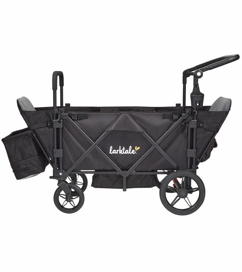 Larktale Caravan (2 Seater) Stroller Wagon Complete Bundle - Byron Black / Clovelly Yellow