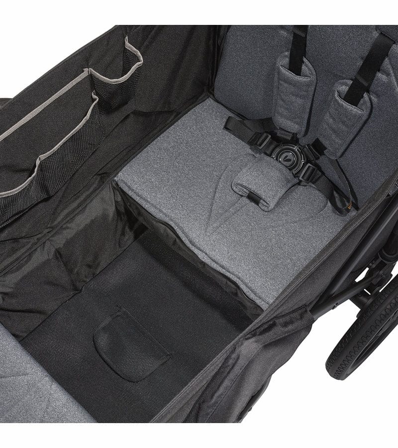 Larktale Caravan (2 Seater) Stroller Wagon Complete Bundle - Byron Black / Clovelly Yellow