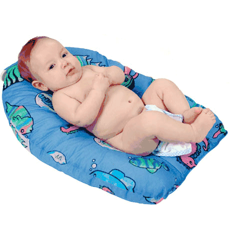 Leachco Safer Bather Infant Bath Pad in Blue Fish - 108-BF