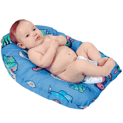Leachco Safer Bather Infant Bath Pad in Blue Fish - 108-BF