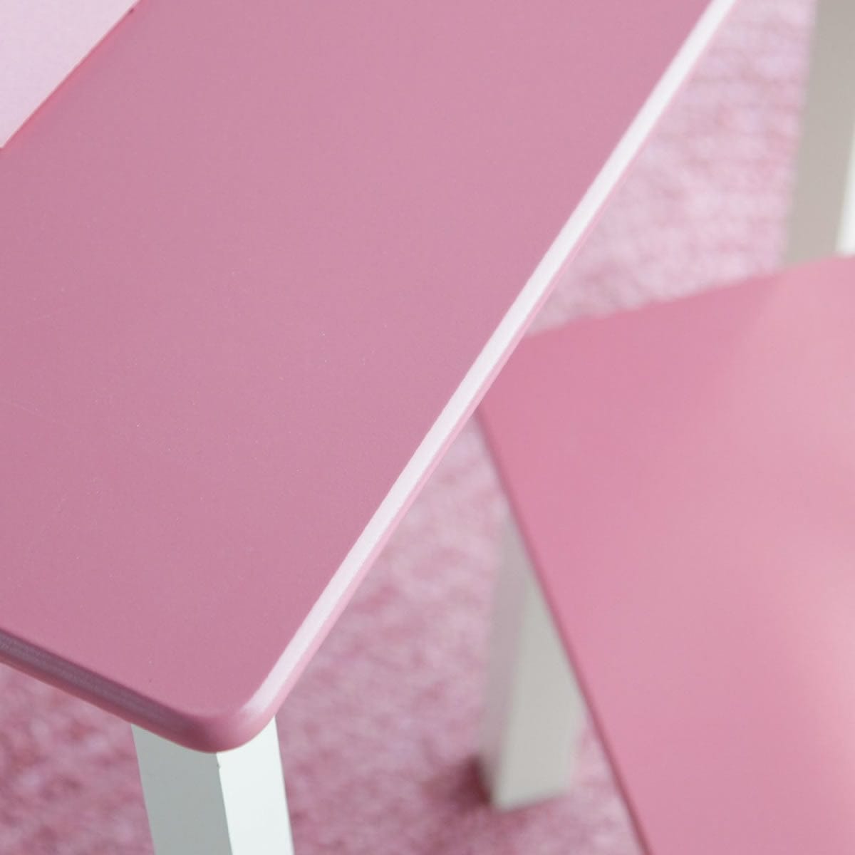 Lipper International Child's Table & Stools Set - Pink/Ivory