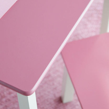 Lipper International Child's Table & Stools Set - Pink/Ivory