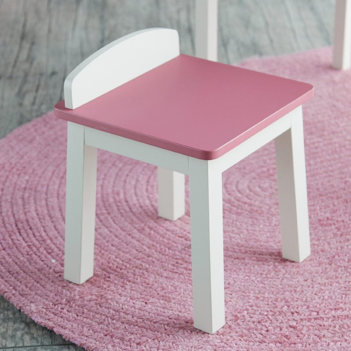 Lipper International Child's Table & Stools Set - Pink/Ivory