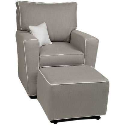 Little Castle Gliding Ottoman with Piping - 8GSP-8GP