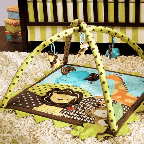 Little Miss Silly Safari 5 Piece Crib Bedding Set - LM101BED4