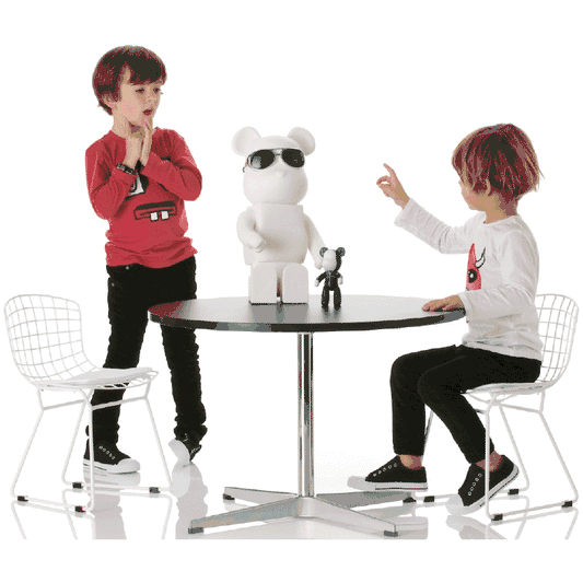 Little Nest Little Bert Child Chairs in Silver - Set of 2 - LN-LBERT-SL