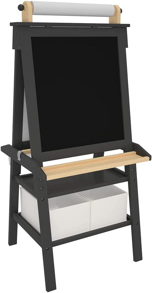 Little Partners Deluxe Art Easel Center - Charcoal / Natural - LP028034