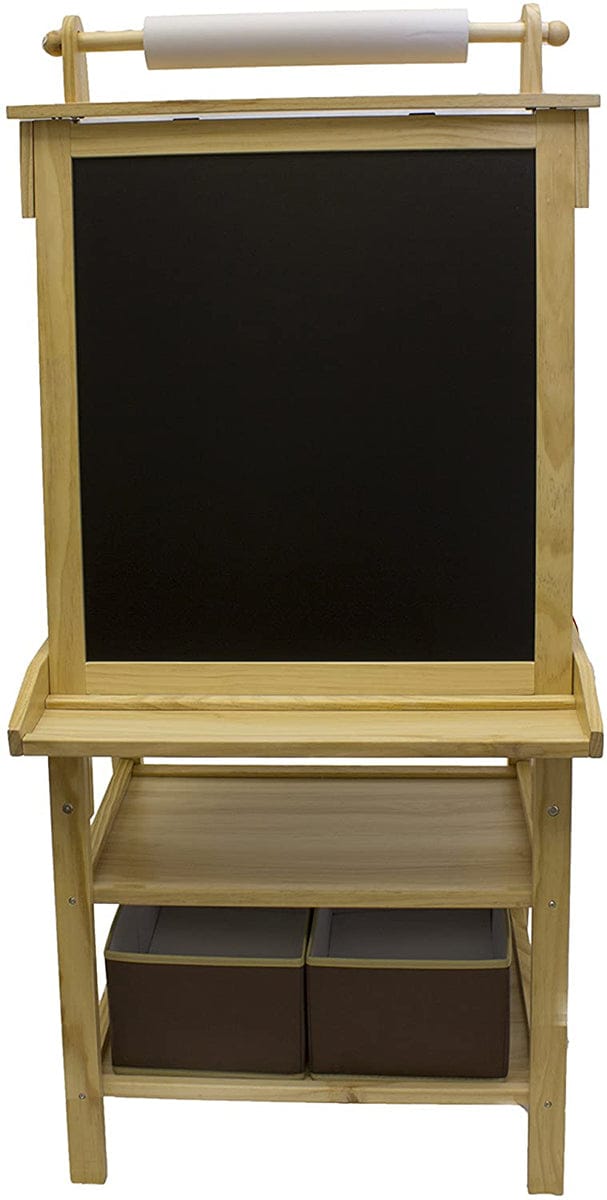 Little Partners Deluxe Art Easel Center - Natural