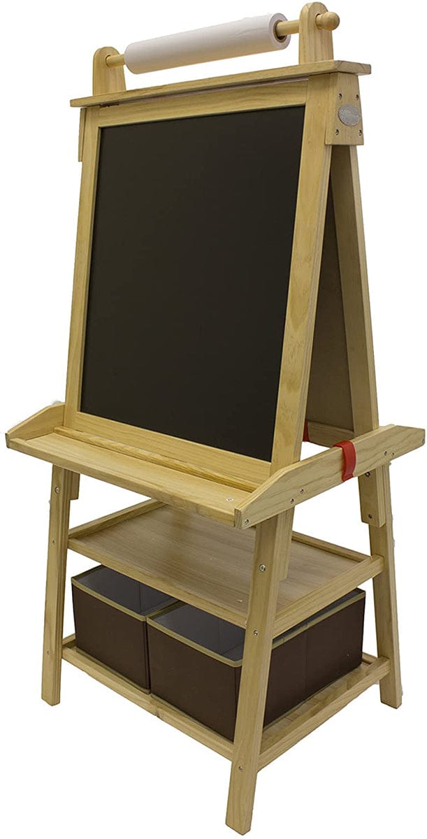 Little Partners Deluxe Art Easel Center - Natural