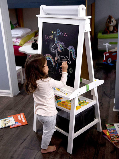 Little Partners Deluxe Art Easel Center - Soft White - LP02804