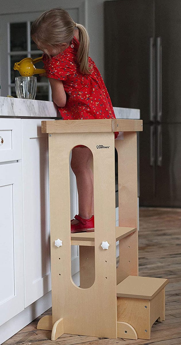 Little Partners Explore N Store Learning Tower - Natural