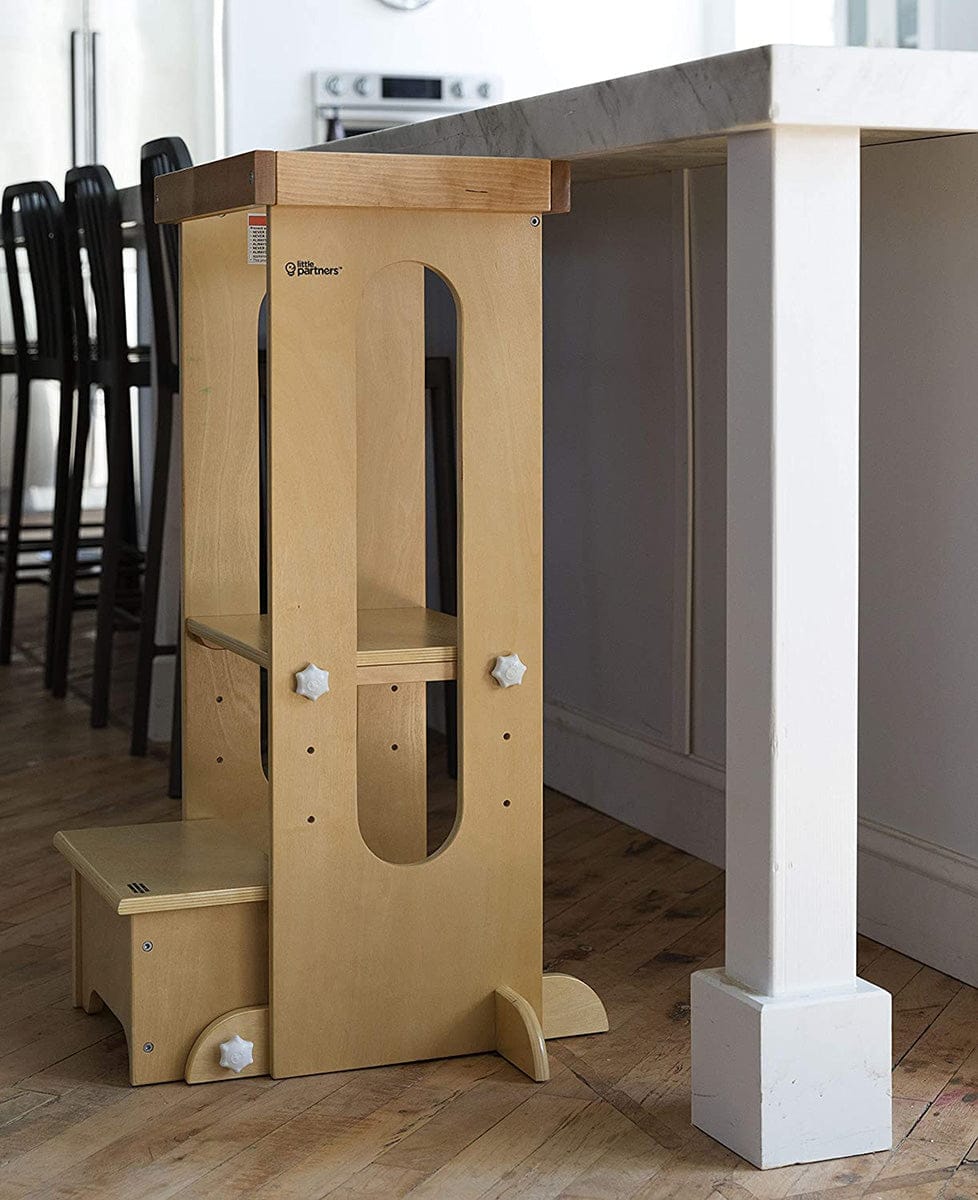 Little Partners Explore N Store Learning Tower - Natural