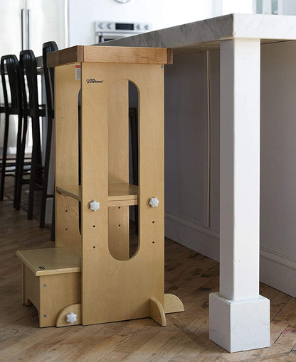 Little Partners Explore N Store Learning Tower - Natural