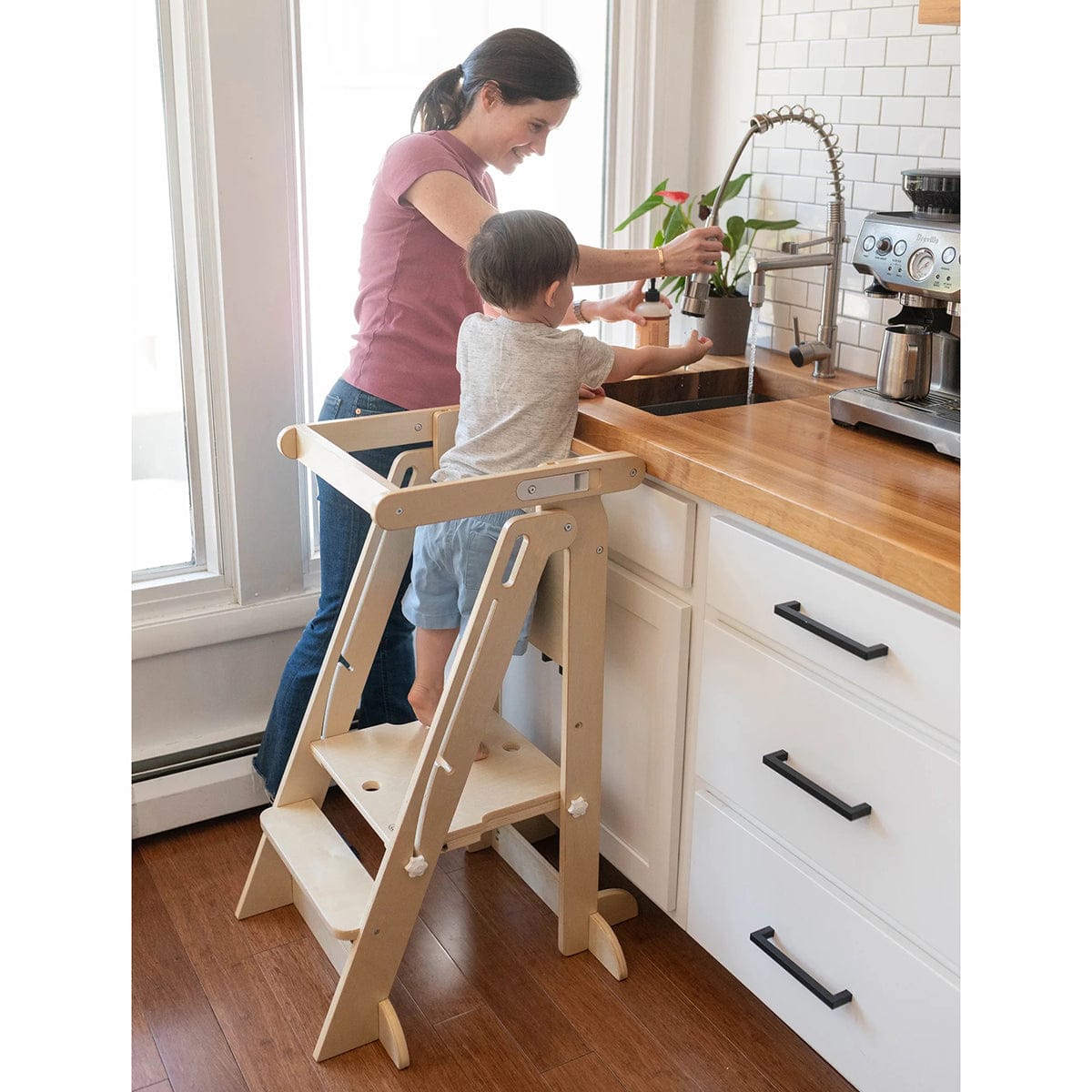 Little Partners Learn N Fold Learning Tower - Natural - LPR01471