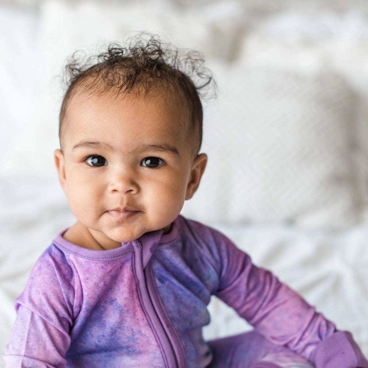 Little Sleepies Bamboo Convertible Romper / Sleeper - Purple Watercolor, 18 - 24 months - LS-Z-PURWC-06