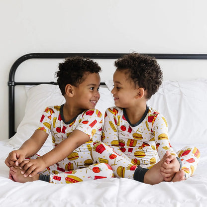 Little Sleepies Two-Piece Bamboo Viscose Pajama Set - Fast Foodie, 2T