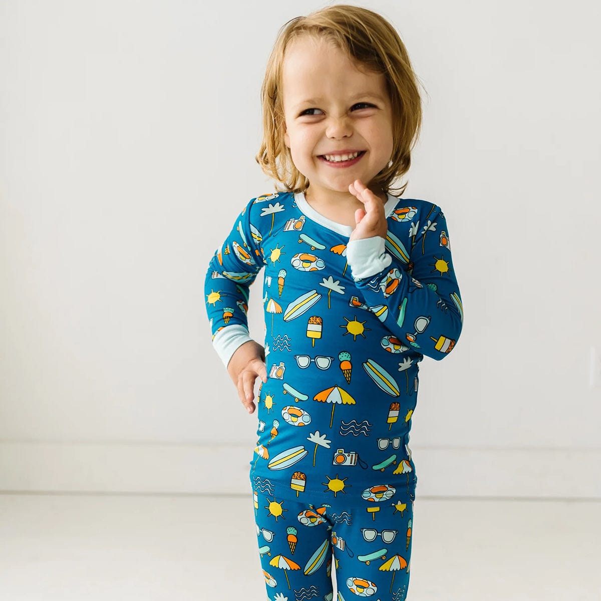 Little Sleepies Two-Piece Bamboo Viscose Pajama Set - Surf's Up, 2T