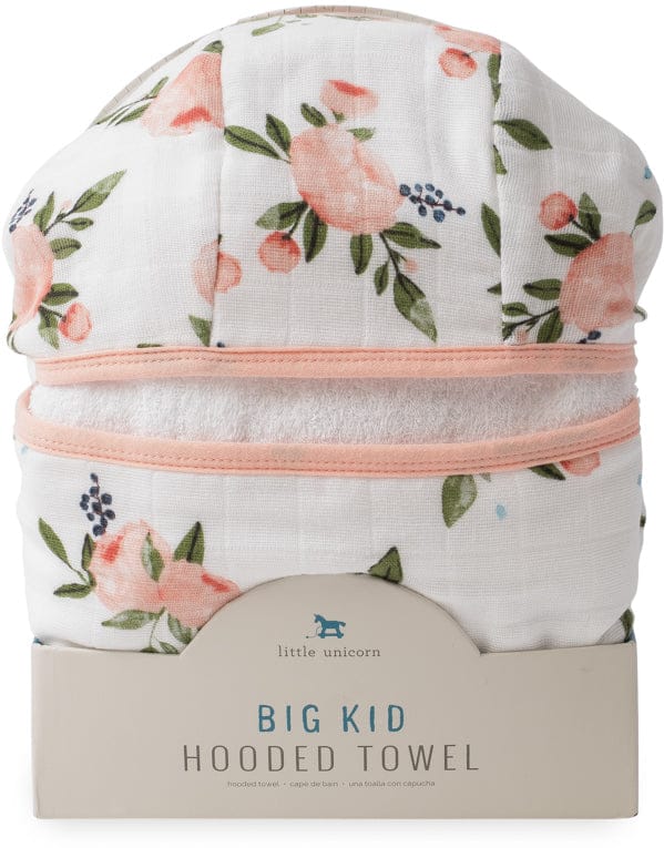 Little Unicorn Cotton Big Kid Hooded Towel - Watercolor - UH0215