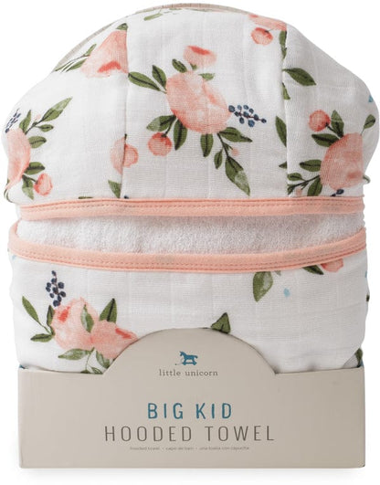 Little Unicorn Cotton Big Kid Hooded Towel - Watercolor - UH0215