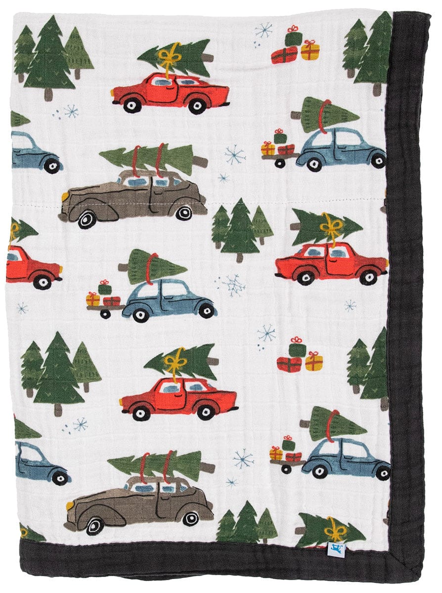 Little Unicorn Cotton Muslin Baby Quilt - Holiday Haul - UB2123