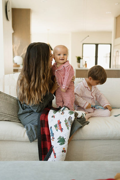 Little Unicorn Cotton Muslin Baby Quilt - Holiday Haul - UB2123