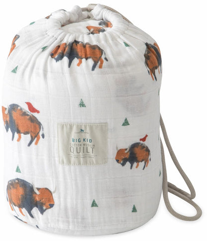 Little Unicorn Cotton Muslin Big Kid Quilt - Bison - UB1704